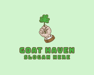 Irish Clover Hand  logo design