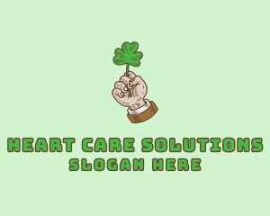 Irish Clover Hand  logo design