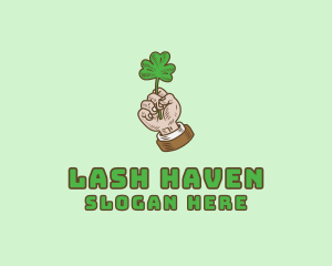 Irish Clover Hand  logo design