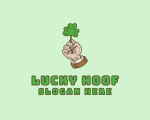 Irish Clover Hand  logo design