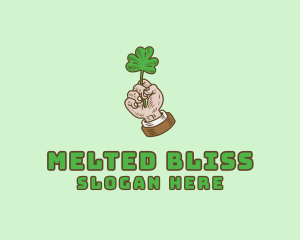 Irish Clover Hand  logo design