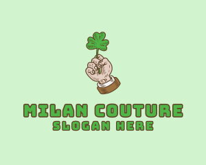 Irish Clover Hand  logo design