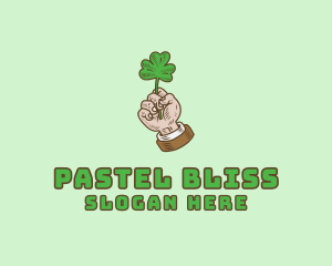 Irish Clover Hand  logo design