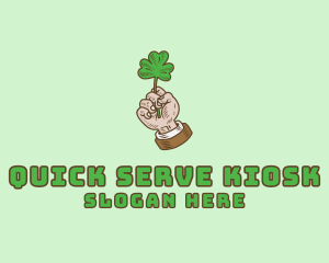 Irish Clover Hand  logo design