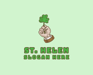 Irish Clover Hand  logo design