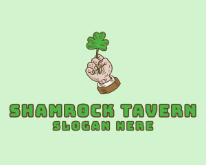 Irish Clover Hand  logo design