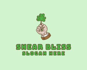 Irish Clover Hand  logo design