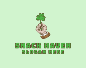 Irish Clover Hand  logo design