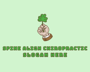 Irish Clover Hand  logo design