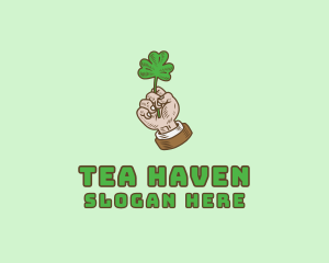 Irish Clover Hand  logo design