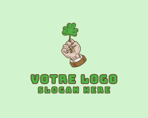 Irish Clover Hand  logo design
