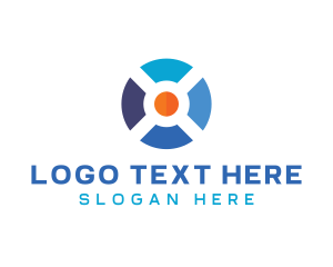 Monitor - Generic Blue Letter X Circle logo design
