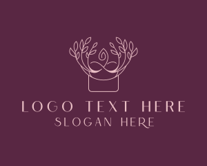 Decoration - Candle Leaf Decor logo design