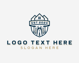 Blacksmith Tong - Industrial Home Improvement Tools logo design