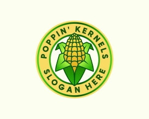 Popcorn - Corn Harvest Farm logo design