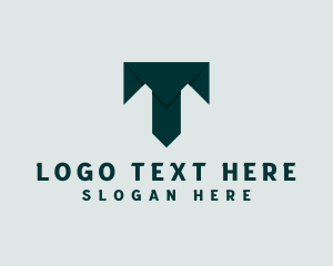 Letter T - Document Paper Publishing logo design