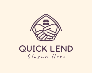 Lend - House Hand Deal logo design