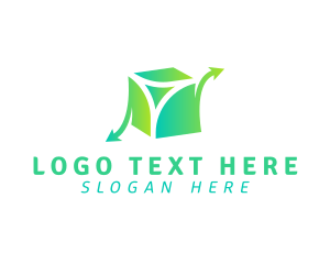 Box - Arrow Logistics Box logo design
