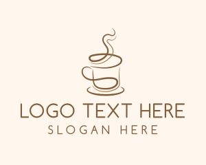 Barista - Brown Coffee Cup logo design