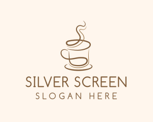 Brown Coffee Cup Logo