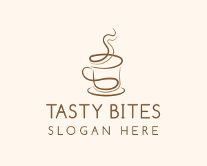 Brown Coffee Cup Logo