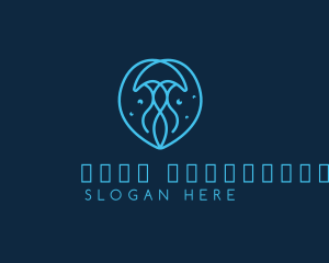 Ocean - Oceanarium Aquatic Jellyfish logo design
