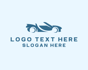 Supercar - Convertible Car Vehicle logo design
