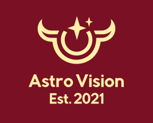 Astral Taurus Zodiac logo design