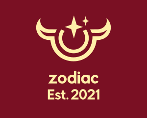 Astral Taurus Zodiac logo design