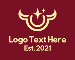 Bull - Astral Taurus Zodiac logo design
