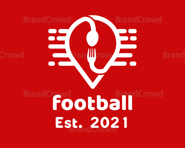 Food Location Pin Logo