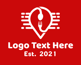 Food - Food Location Pin logo design