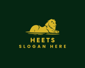 Golden - Elegant Lion Luxe logo design
