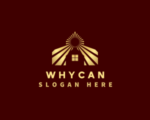 Housing - Sun Ray House Roof logo design