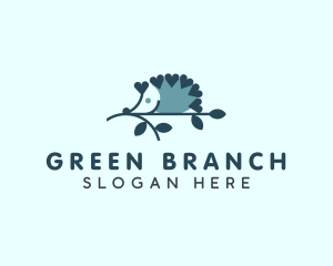 Branch - Cute Hedgehog Branch logo design