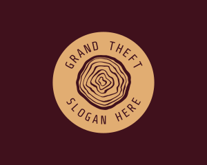 Woodwork Log Craft Logo