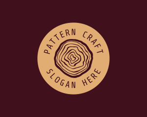 Woodwork Log Craft logo design