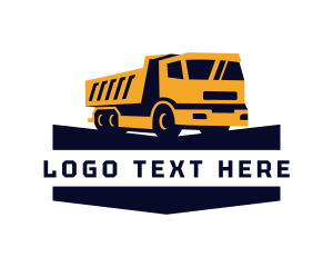 Freight - Construction Dump Truck logo design