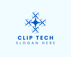 Drone Surveillance Tech logo design