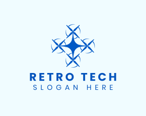 Drone Surveillance Tech logo design