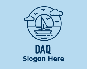 Sailing Ocean Boat Yacht Logo