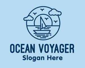 Seafarer - Sailing Ocean Boat Yacht logo design