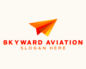 Aviation Plane Courier logo design