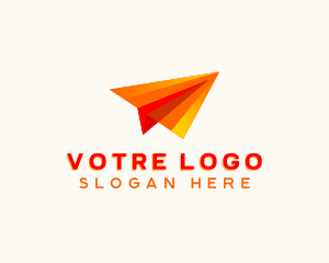 Logistics - Aviation Plane Courier logo design