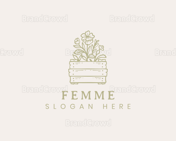 Flower Pots Florist Logo