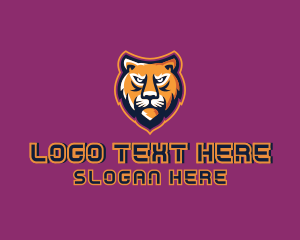 Esports - Tiger Animal Gamer logo design