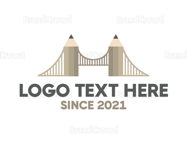 Art Pencil Bridge Logo