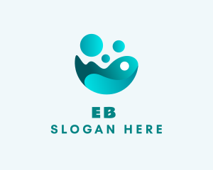 Disinfectant - Aqua Water Cleaning logo design