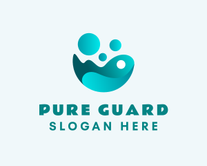 Disinfectants - Aqua Water Cleaning logo design