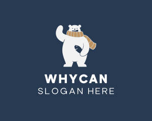 Polar Bear - Polar Bear Scarf logo design